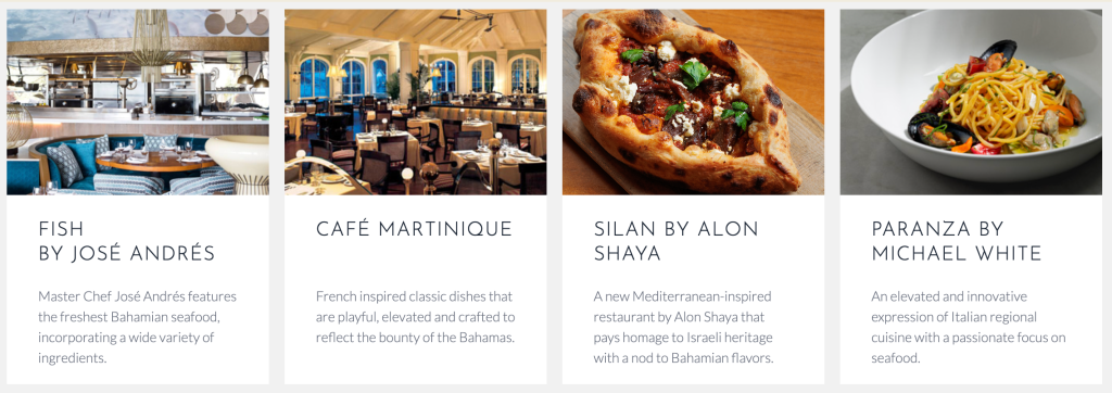 Signature Dining at Atlantis Resort