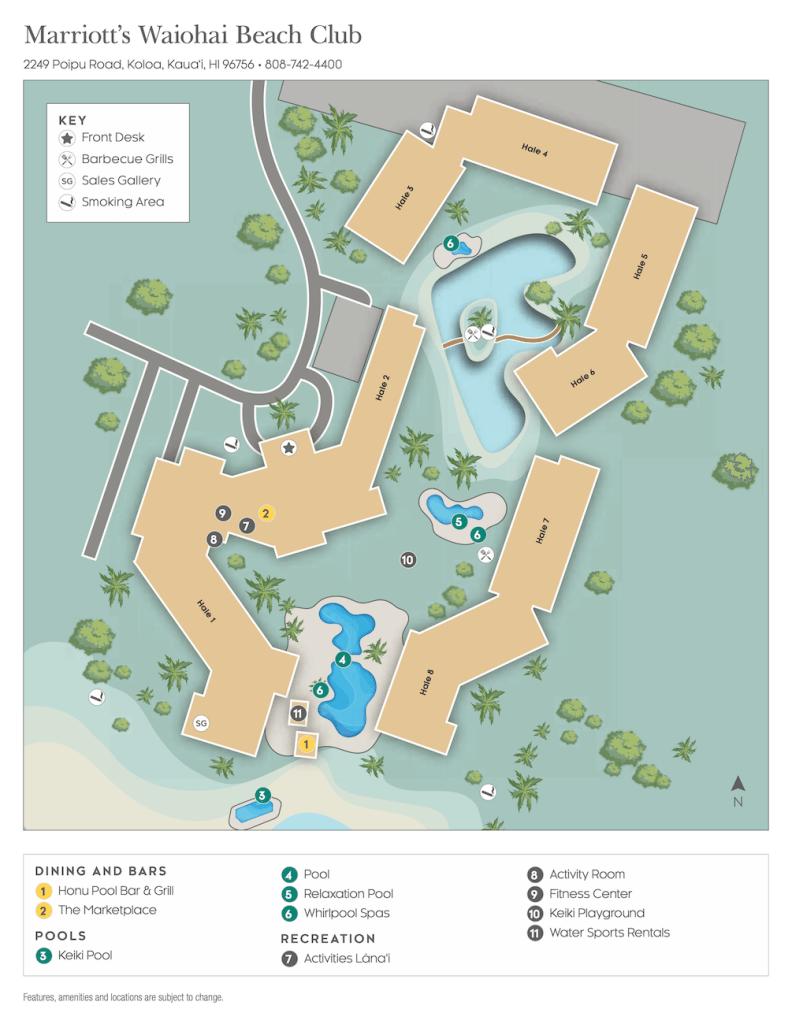 Marriott-Waiohai-Beach-Club-Resort-Map