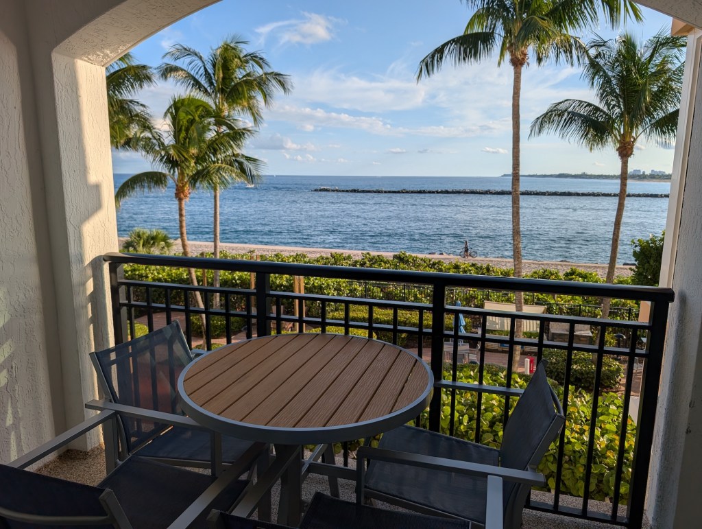 Private Balcony at Marriott Ocean Pointe