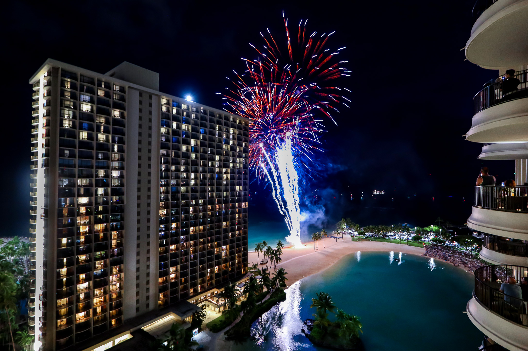 Friday Night Fireworks at Hilton Hawaiian Village