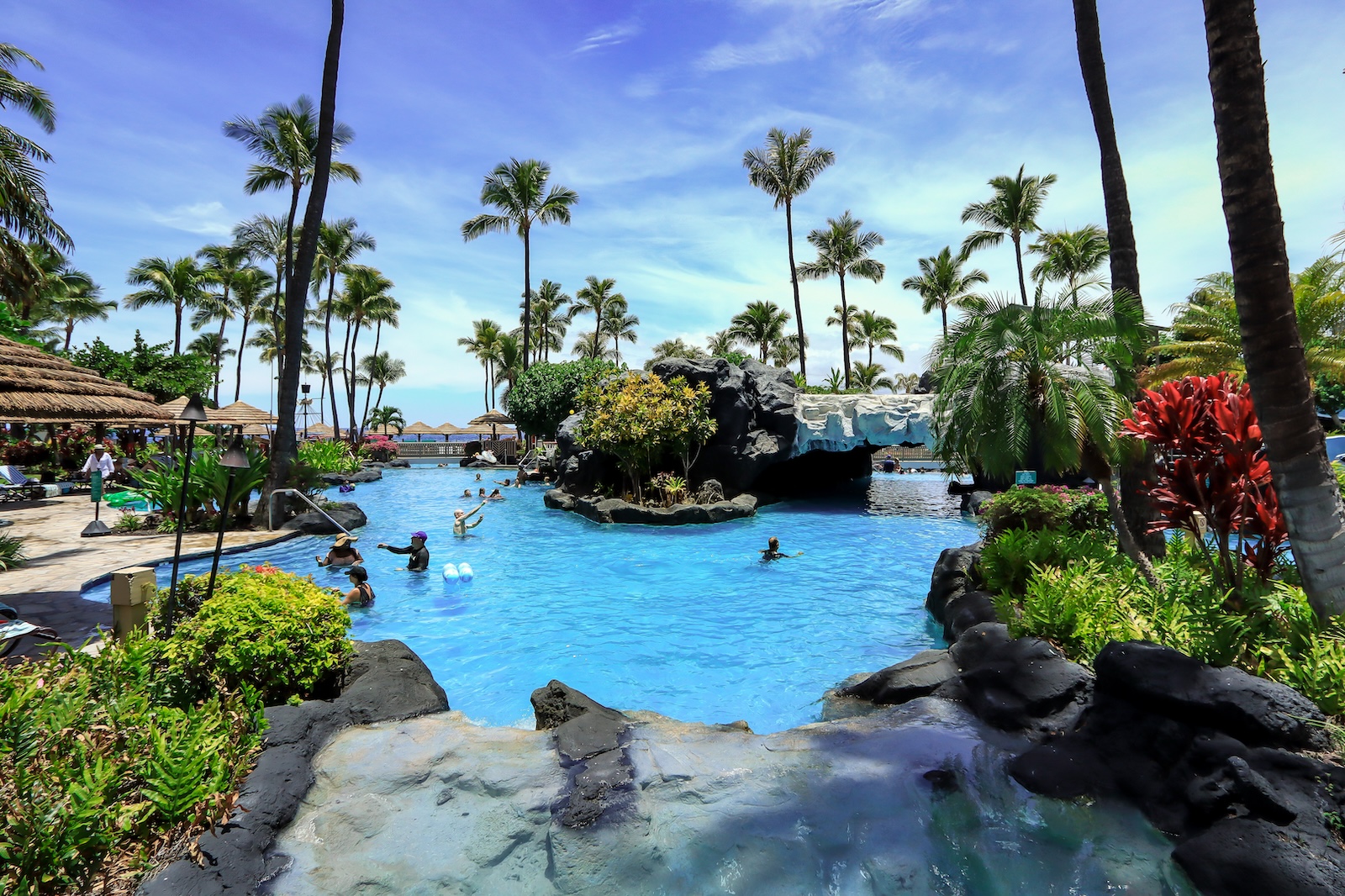 Marriott's Maui Ocean Club pool overlooking the Pacific